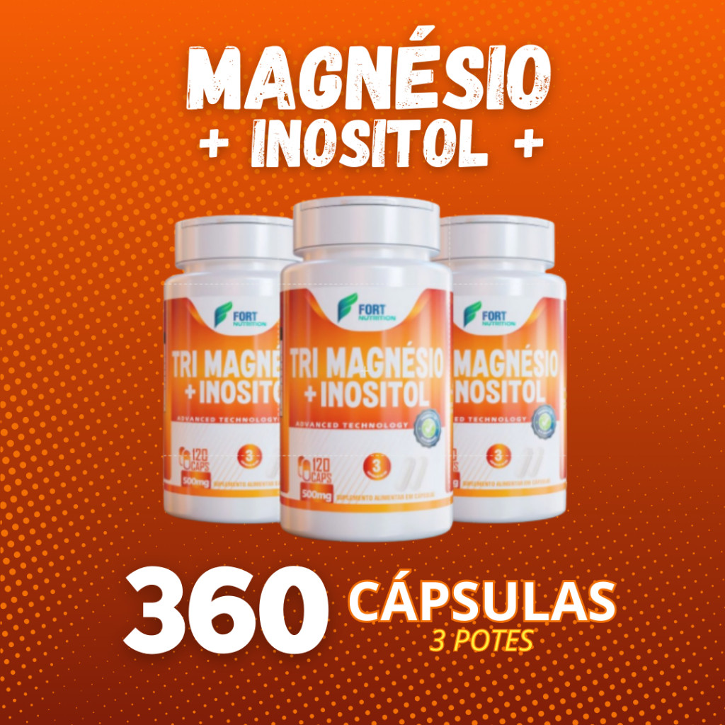 Suplemento em cápsulas Magnésio Inositol Magnésio Treonato Equilíbrio
