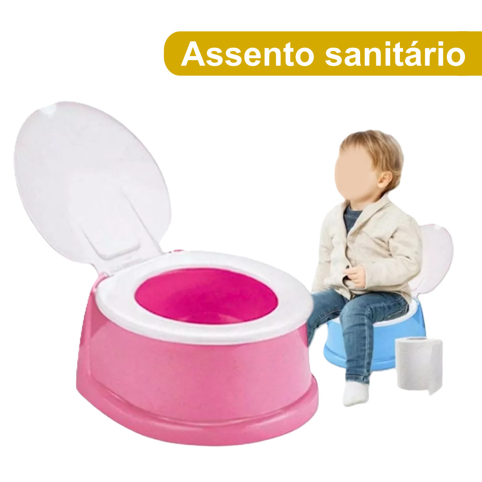 Assento Sanitário Infantil Troninho Pinico com Tampa para Menina e Menino em Oferta na Shopee