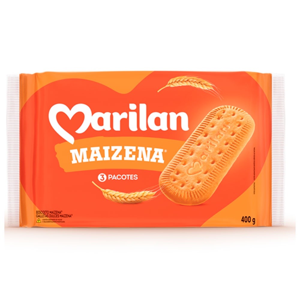 5 Biscoito Maizena 350g - Marilan