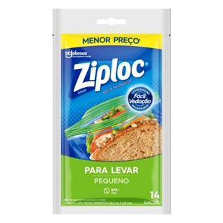Saco Lanche Ziploc com 14 unidades em Oferta na Shopee