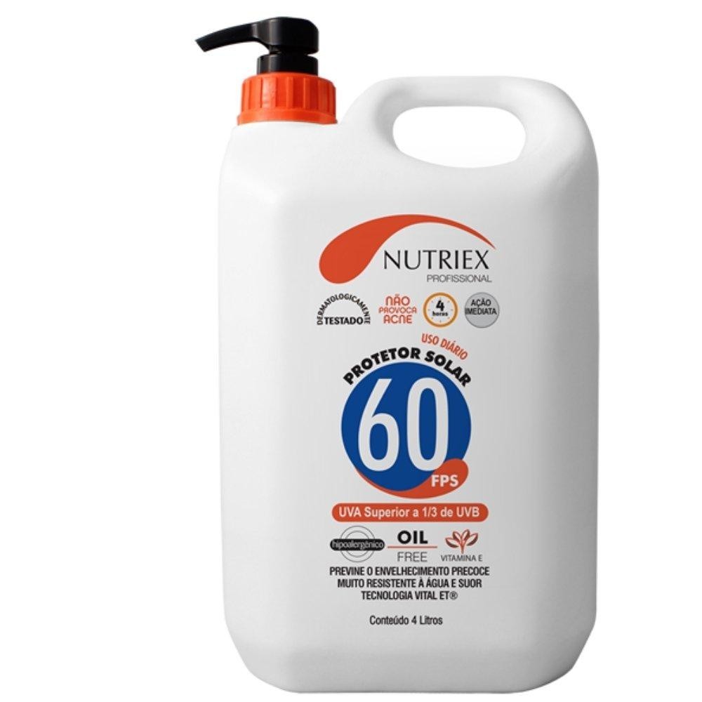 Protetor Solar Profissional FPS 60 1/3 UVA 4 Litros Nutriex
