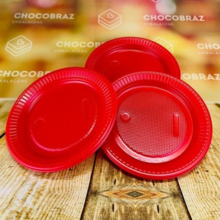 50~250 PRATO 15cm ANIVERSARIO VERMELHO BELLO FESTA em Oferta na Shopee