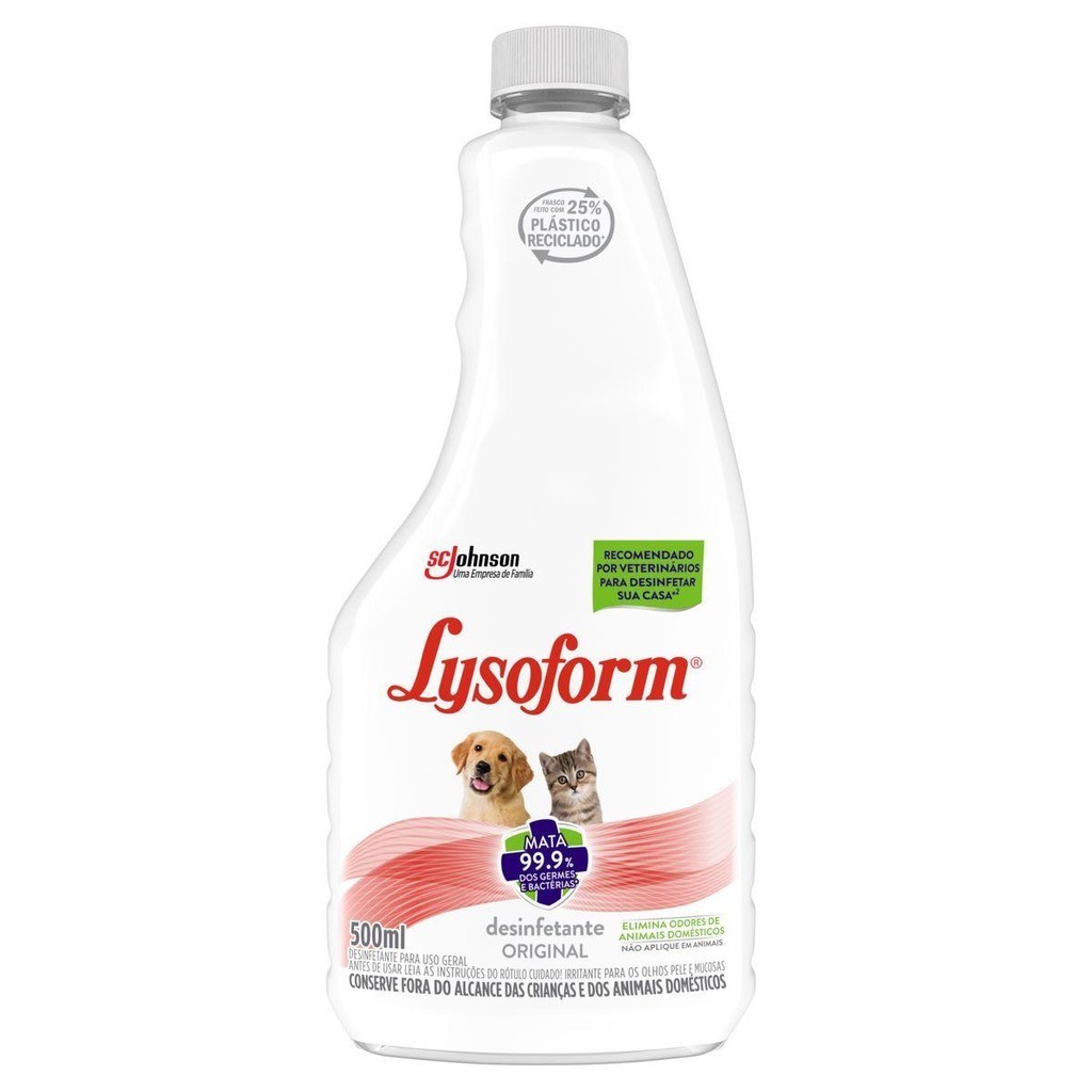 Desinfetante Lysoform Superfícies Original 500ml - Home & Living