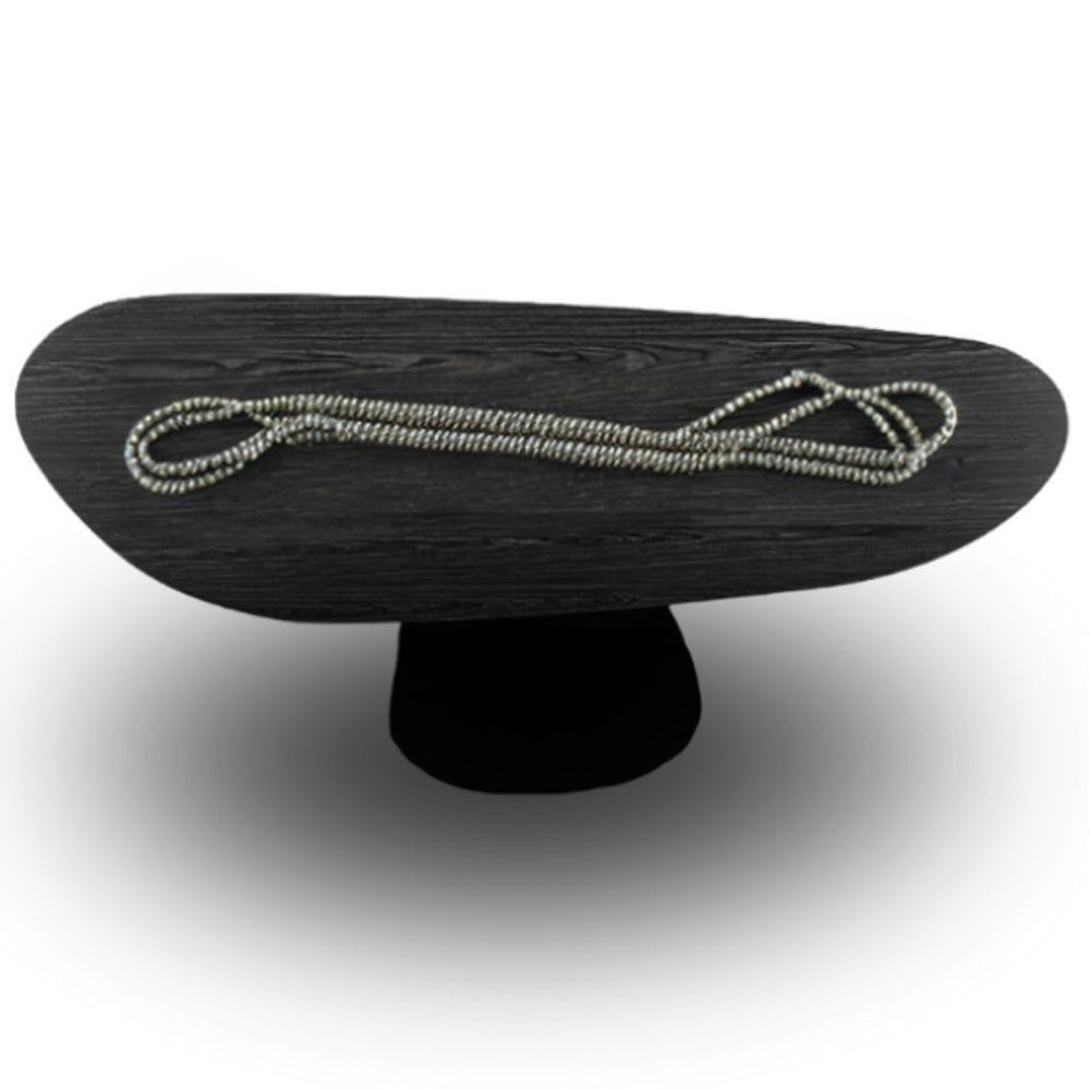 Mesa Oval Organica Em ébano 140x90 - Home & Living
