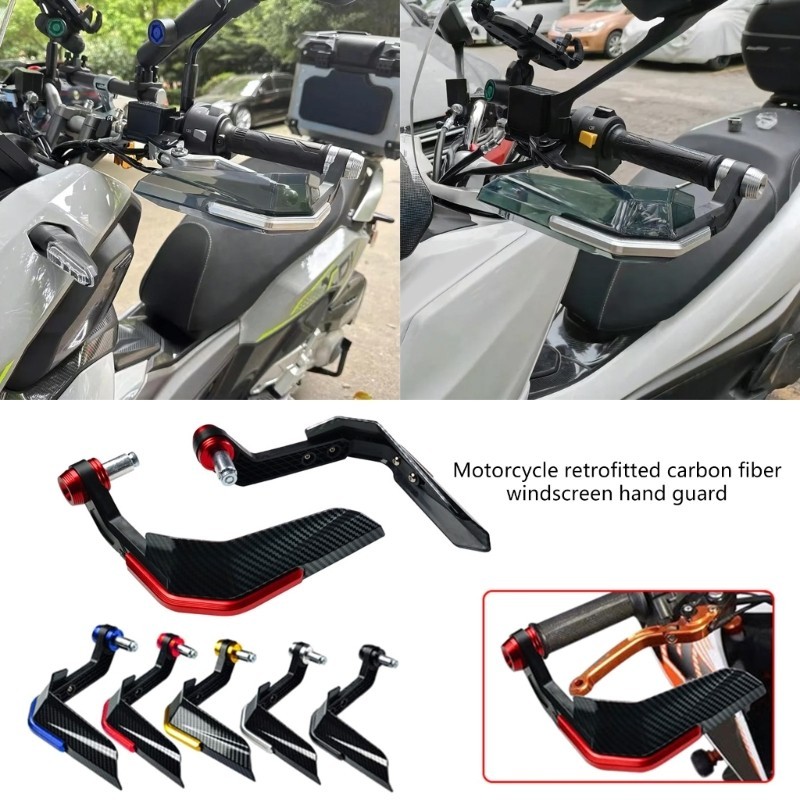 Alilin Moto Modificação Acessório Alça Pára-Brisa Motocicleta Handguard Com Parafuso De Montagem