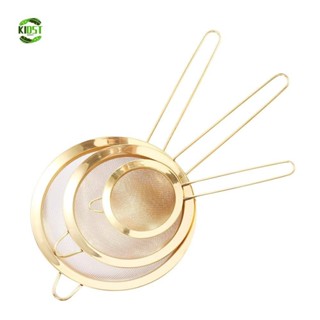 Peneira De Farinha KIDST Home Coador De Aço Inoxidável Acessórios De Cozinha Óleo De Açúca...