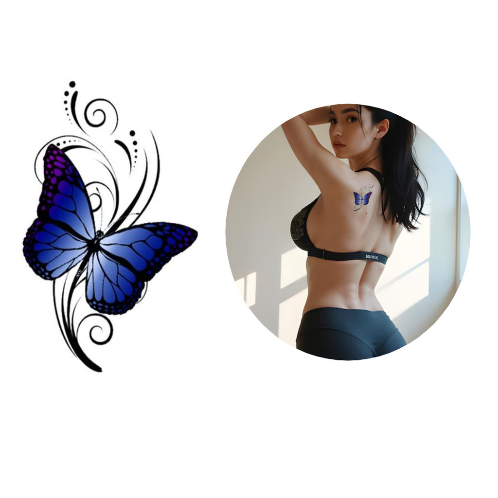 Borboleta Azul Tatuagem: Onde Comprar | BuscaProdutos