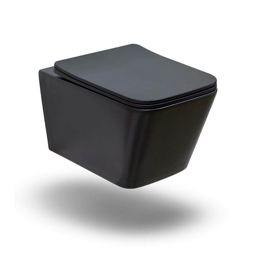 Vaso Sanitário Suspenso Saída Horizontal Esmeralda Preto Pingoo em Oferta na Shopee