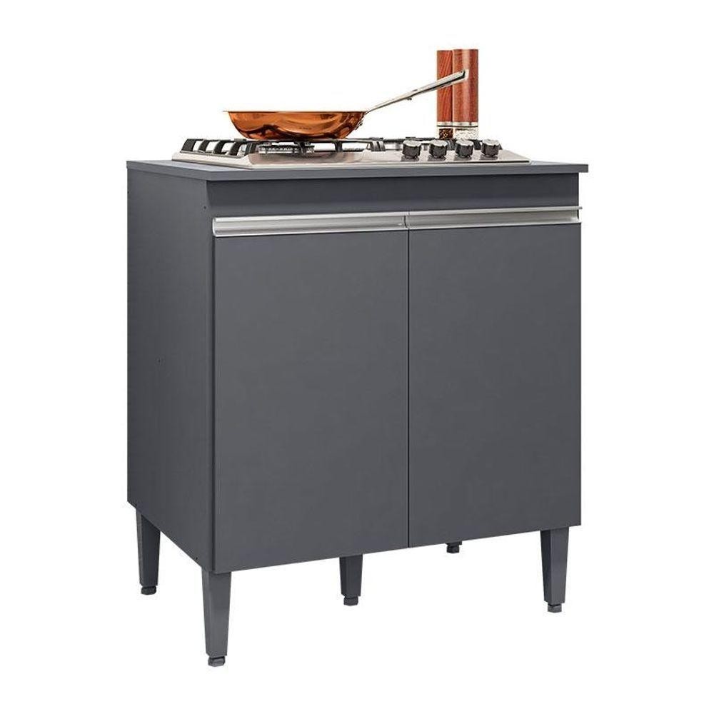 Balcão Cooktop Andréia Cinza Fosco - Ajl em Oferta na Shopee