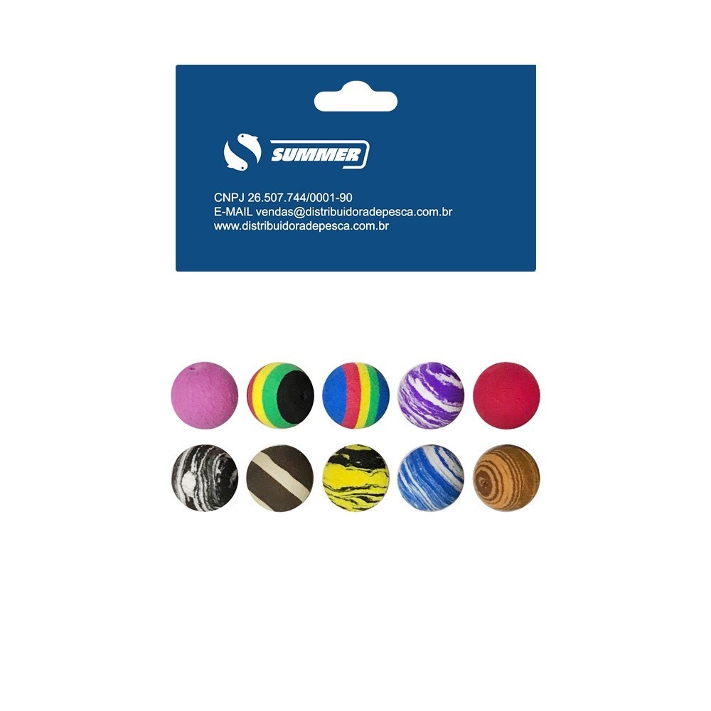 E.V.A Boleado Para Pesca Cartela 10pçs Summer - Sports & Outdoors