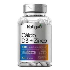 CÁLCIO + D3 + ZINCO COM 60 CÁPSULAS