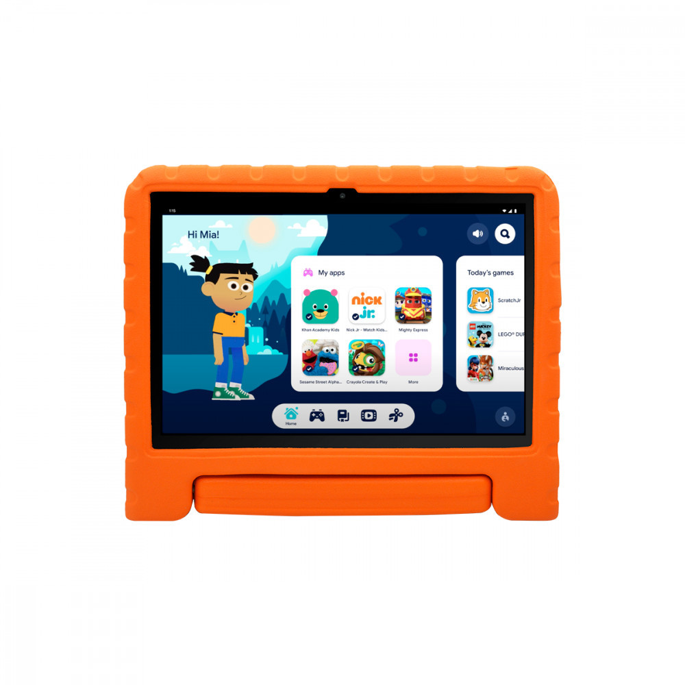 Tablet Multi Kid Pad Laranja 10.1 pol 6GB RAM 128GB Android 13 Quad Core + Case + Wi-fi - NB425 - Mobile & Gadgets