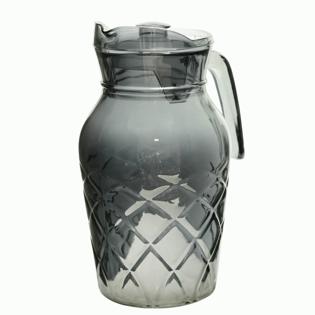 Jarra de Vidro Artemis Cinza 1,7 Litros com Tampa em Oferta na Shopee