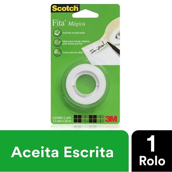 Fita Magica 12MM X 20M 3M em Oferta na Shopee