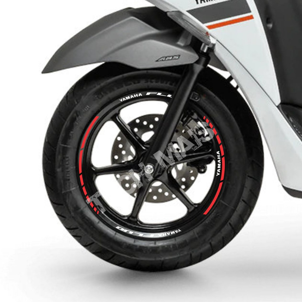 Kit Adesivo REFLETIVO De Rodas, Frisos para Moto Yamaha Fluo serve em todas