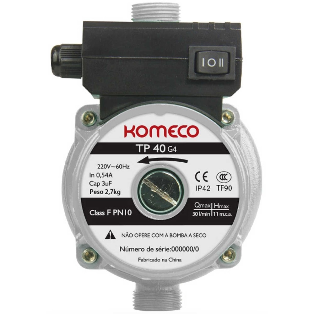 PRESSURIZADOR DE AGUA KOMECO TP40 G4 220V IP44