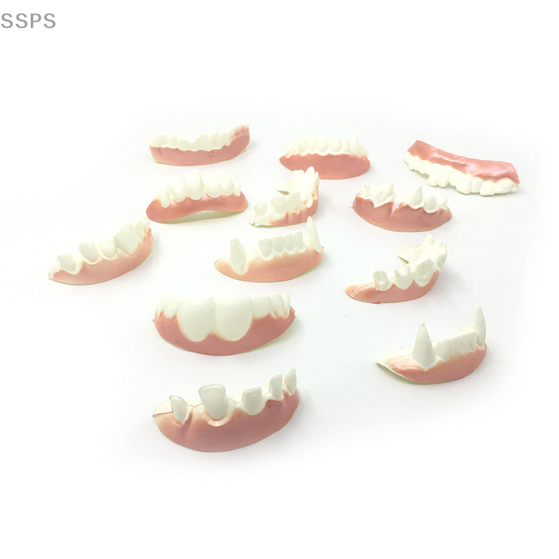 [Sspsps] 12 Unid . Modelo De Dentadura Engraçada Cosplay Brinquedos De Dente Para Festa FAH