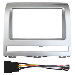 Kit Moldura Painel 7 Pol Palio 2003 04 A 10 11 2012 Weekend Strada Idea 2005 A 12 2 Din Prata Preto Chicote Som