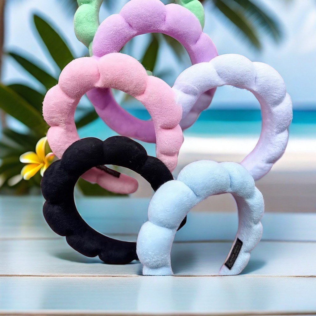 Tiara para cabelo Tiara Nuvem Faixa De Pelucia Skincare De Maquiagem Makeup em Oferta na Shopee