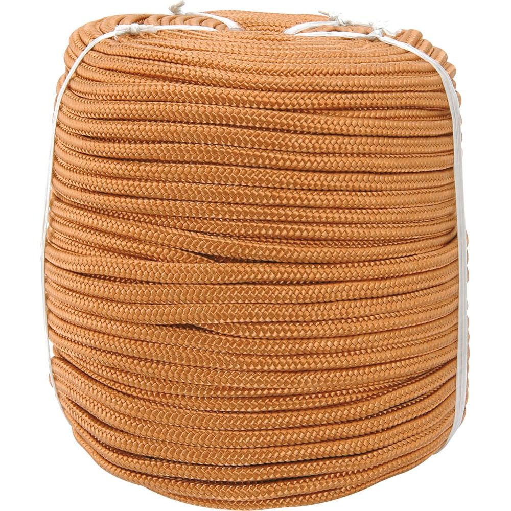 Corda Multifilamento Trançada 8 mm 6,1kg 165 metros Ouro Polipropileno Vonder