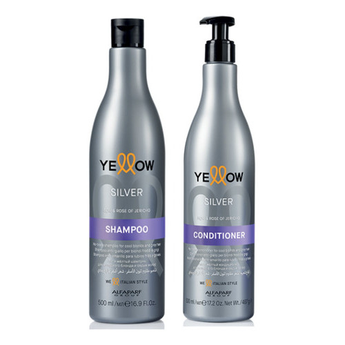 Shampoo e Condicionador Yellow Silver 500ml - Matização e Neutralização em Oferta na Shopee