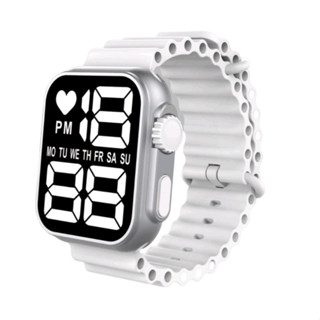 Relógio Eletrônico Com Tela LED Design Minimalista Estilo Coreano em Oferta na Shopee