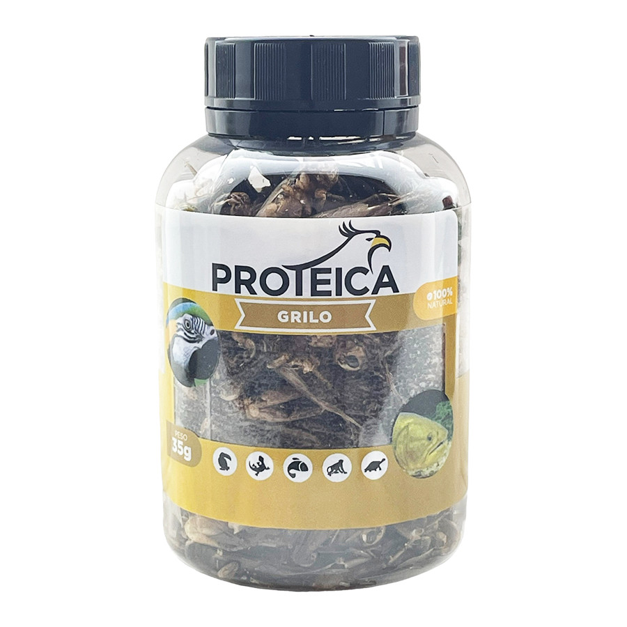 Grilo Desidratado Inseto Proteína 35g - PROTEICA