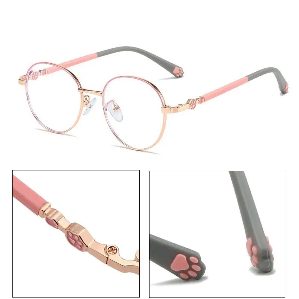 Óculos Redondos Anti-Luz Azul Para Crianças , De Proteção Os Olhos De Computador , Armação Ultraleve , Bloqueio De