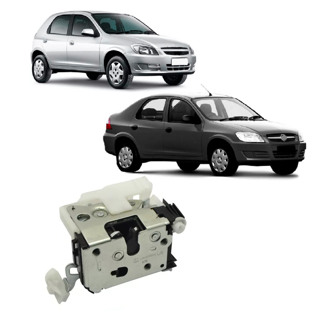 Fechadura Porta Traseira Lado Direito Celta 2000 a 2015 Prisma 2006 a 2013 Predisposta P/ Eletrica em Oferta na Shopee