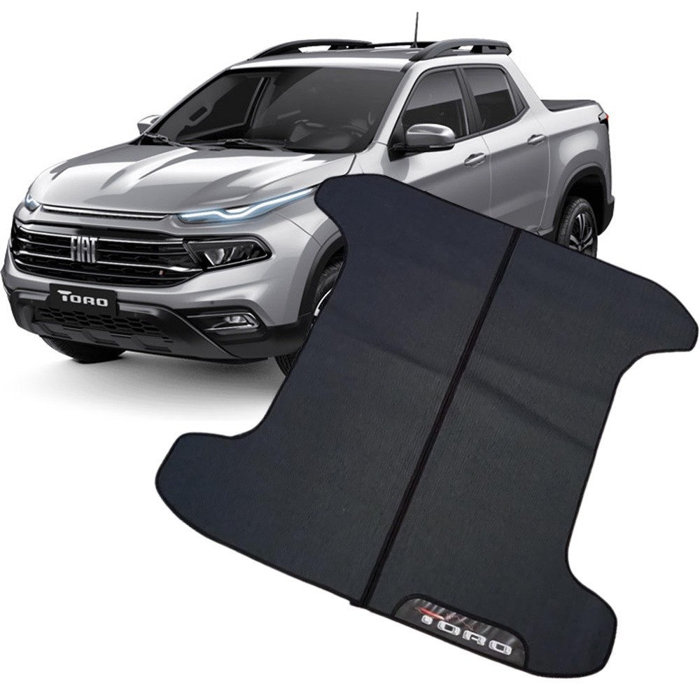 TAPETE CAÇAMBA EMBORRACHADO AUTOMOTIVO FIAT TORO EMBORRACHADO 2016 2017 2018 2019 2020 2021 2022