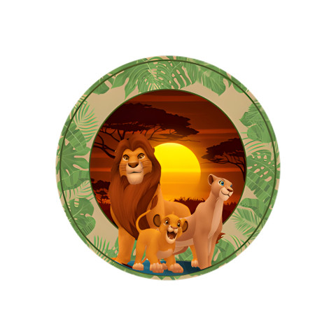 NOVO Painel Festa Infantil Redondo Rei Leão Família, Circulo Folhagem Tropical + Arco, Suporte incluso. Fazemos personalizado com qualquer tema. Confeccionado em Lona fosca, impressão de alta resolução. cenário , p/ Decoração