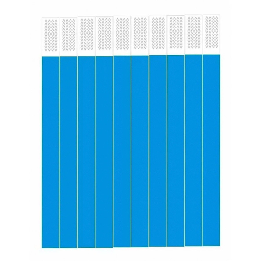 Pulseira de Identificação Para Eventos - Azul Neon - 1,9x25cm - 50 unidades - Rizzo