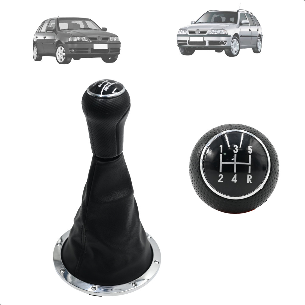 Coifa Gol Saveiro Parati G3 00 01 02 03 04 05 Base Cromada e Bola Preta com Aro e Lente Preta