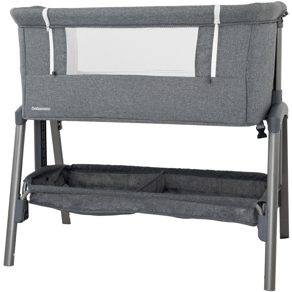Berço para Bebes Co-Leito Galzerano Colin Lado a Lado Cinza em Oferta na Shopee