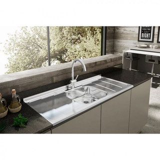 Tampo De Pia GhelPlus Dubai Inox Com Cuba 120cm em Oferta na Shopee