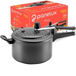 Panela de Pressão Alumínio Panelux Magnific Fechamento Interno 3,0L Antiaderente Grafite