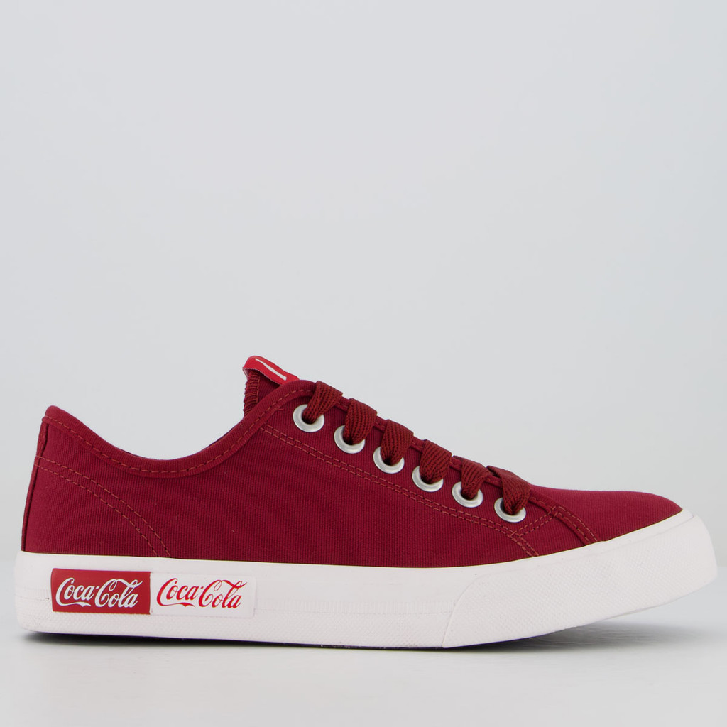 Tênis Coca Cola Blend Classic Bordô em Oferta na Shopee