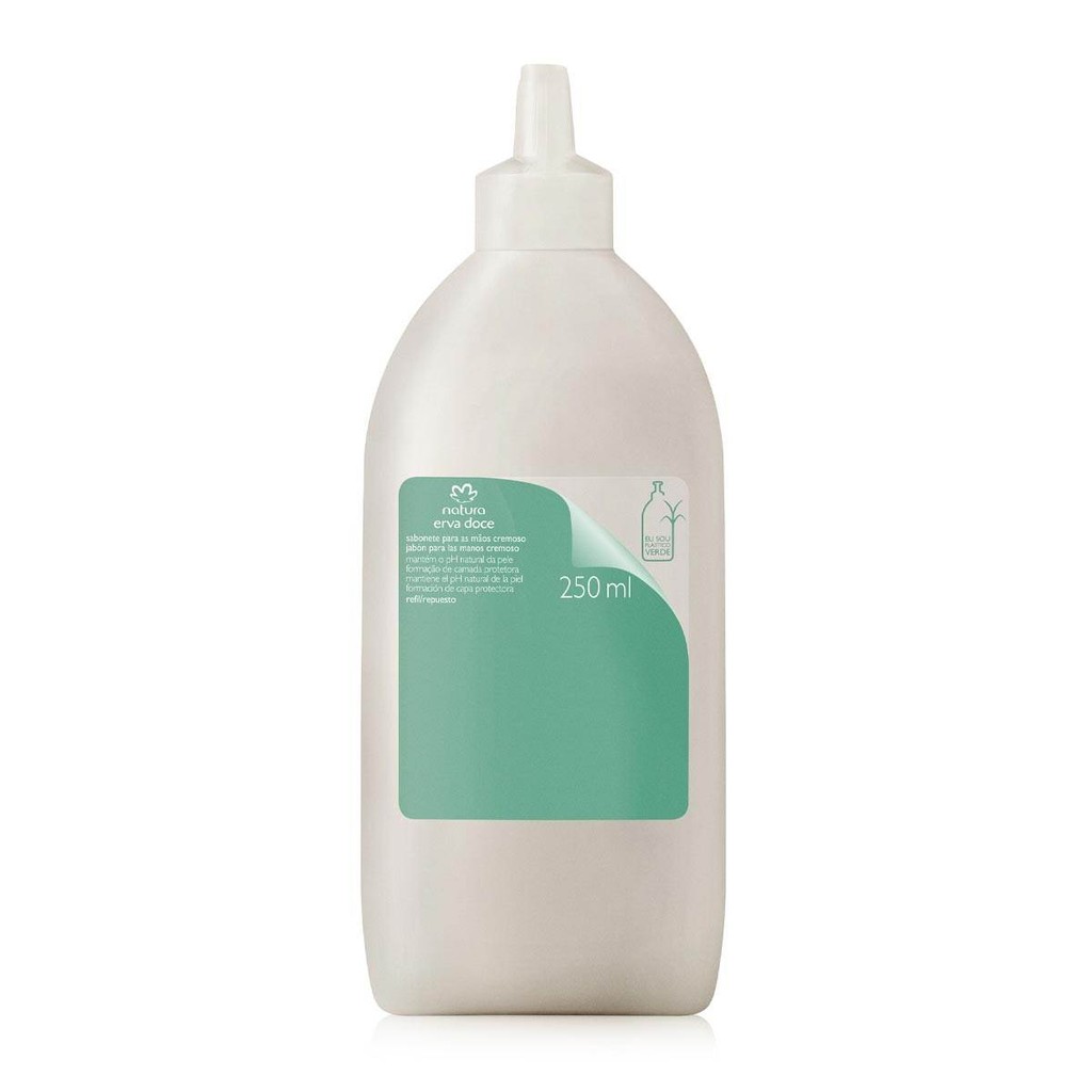 Refil Sabonete Cremoso para as Mãos Erva Doce 250ml - Natura