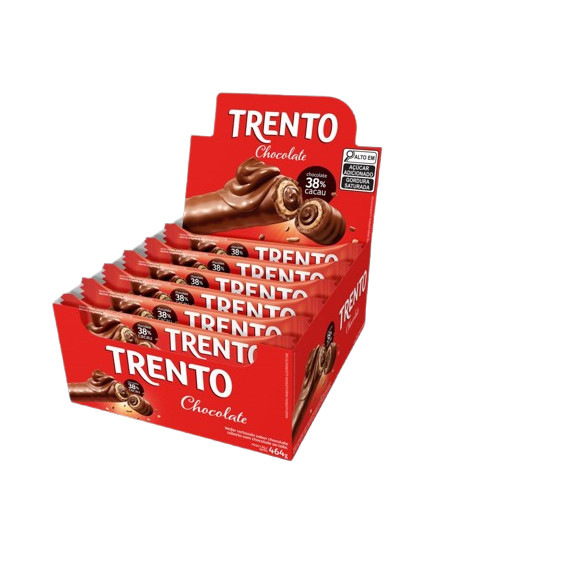 Chocolate Trento Chocolate 38% Com 16 Unidades De 29g
