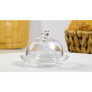 Manteigueira Lyor Pássaro de Cristal 9,5cm x 6,5cm em Oferta na Shopee