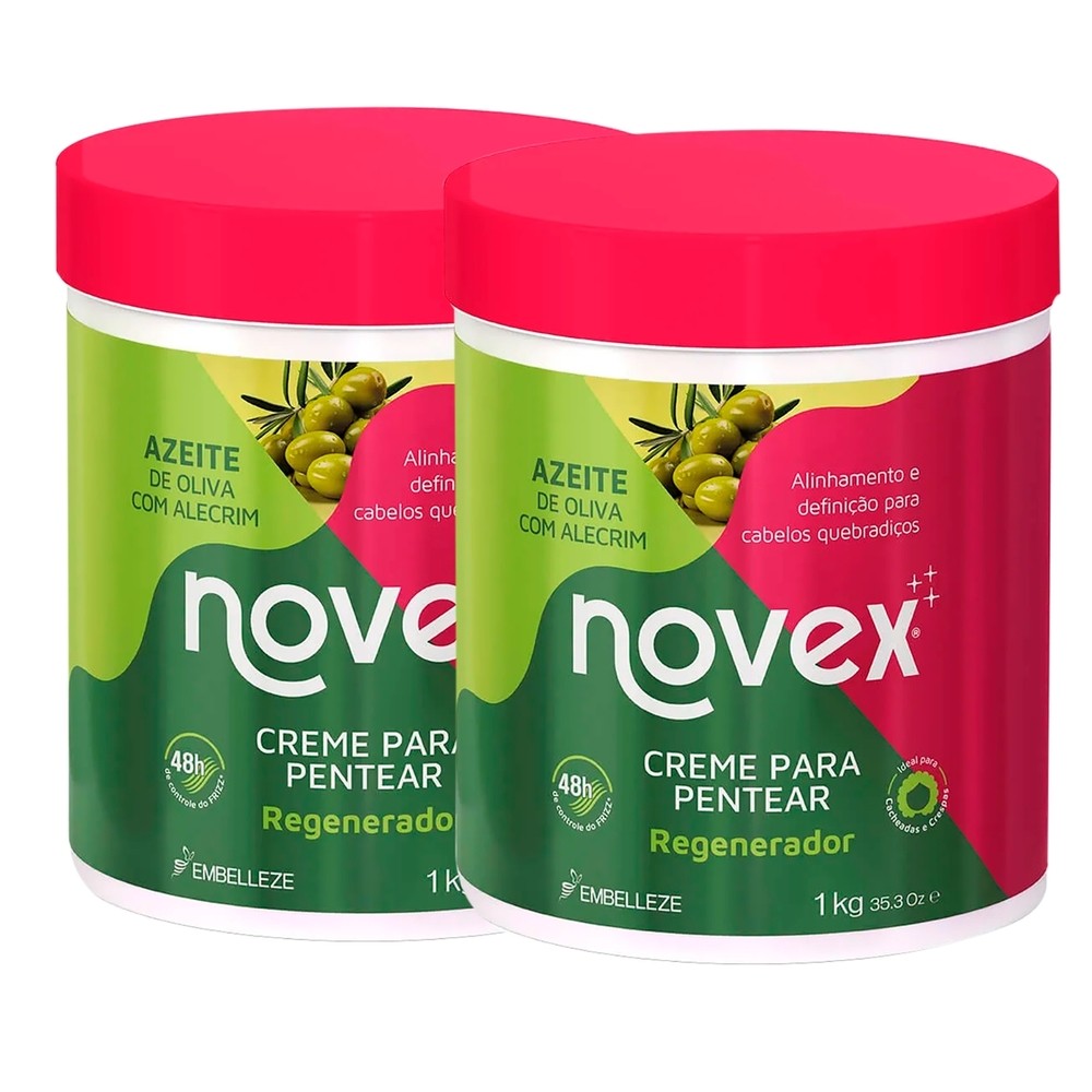 Kit 2 und Creme de Pentear Novex Azeite De Oliva 1kg