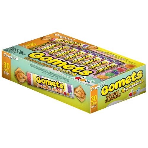 Bala De Goma Tubo Gomets Creme E Frutas Com 30 Unidades De 32g em Oferta na Shopee