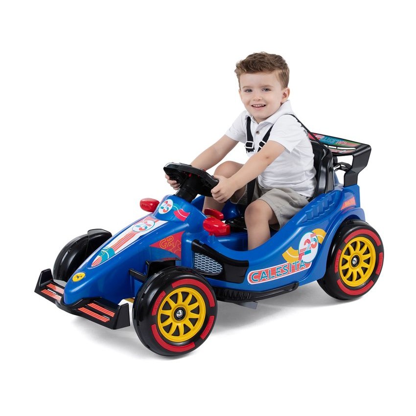 Carrinho De Passeio E Pedal Baby Corrida Formula 1 F25 Para Criança Brinquedo Infantil Andador Bebê