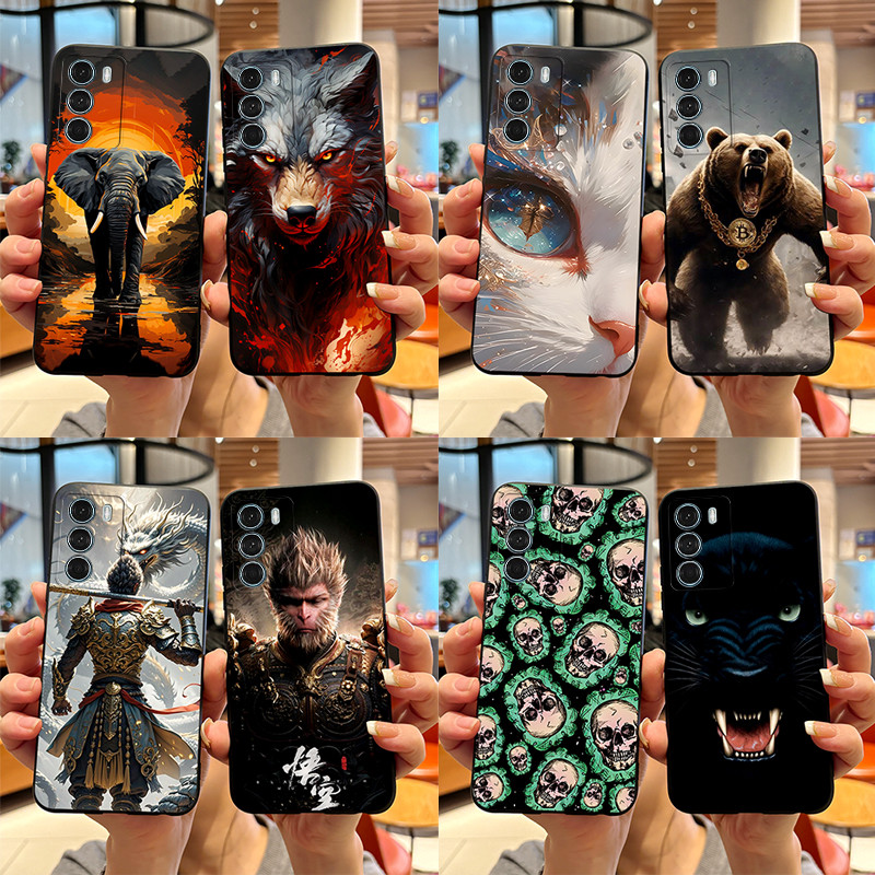 Para Motorola Moto G200 5G Embalagem Preto Mito Wukong Pintado Caso De Telefone De Silicone Macio MotoG200 G 200 Capa Pr