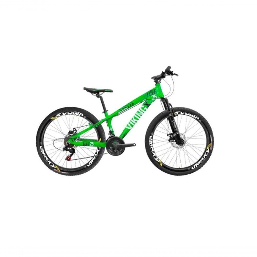 Bicicleta Viking Aro 26 Câmbio Importado 21v Vmaxx Verde Neon em Oferta na Shopee