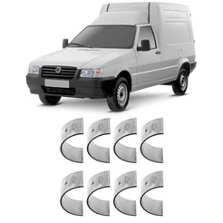 Bronzina Casquilho Biela 0.25 Fiorino Prêmio Uno 85 a 2004 Metal Leve SBB407