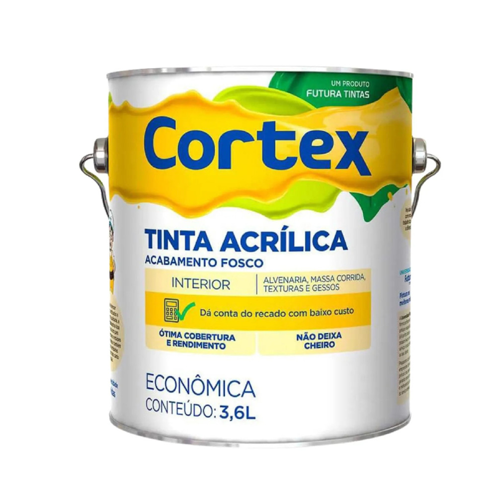 Tinta Acrílica Cortex Várias Cores 3,6L Futura
