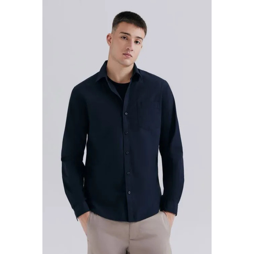 CAMISA BÁSICA MASCULINA MANGAS LONGAS - HERING