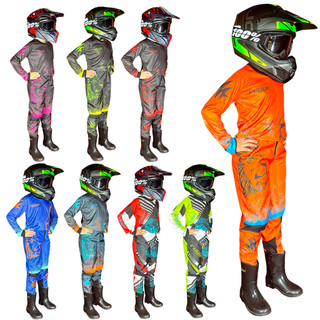 Equipamento Conjunto Motocross Infantil Roupa Trilha Rugge