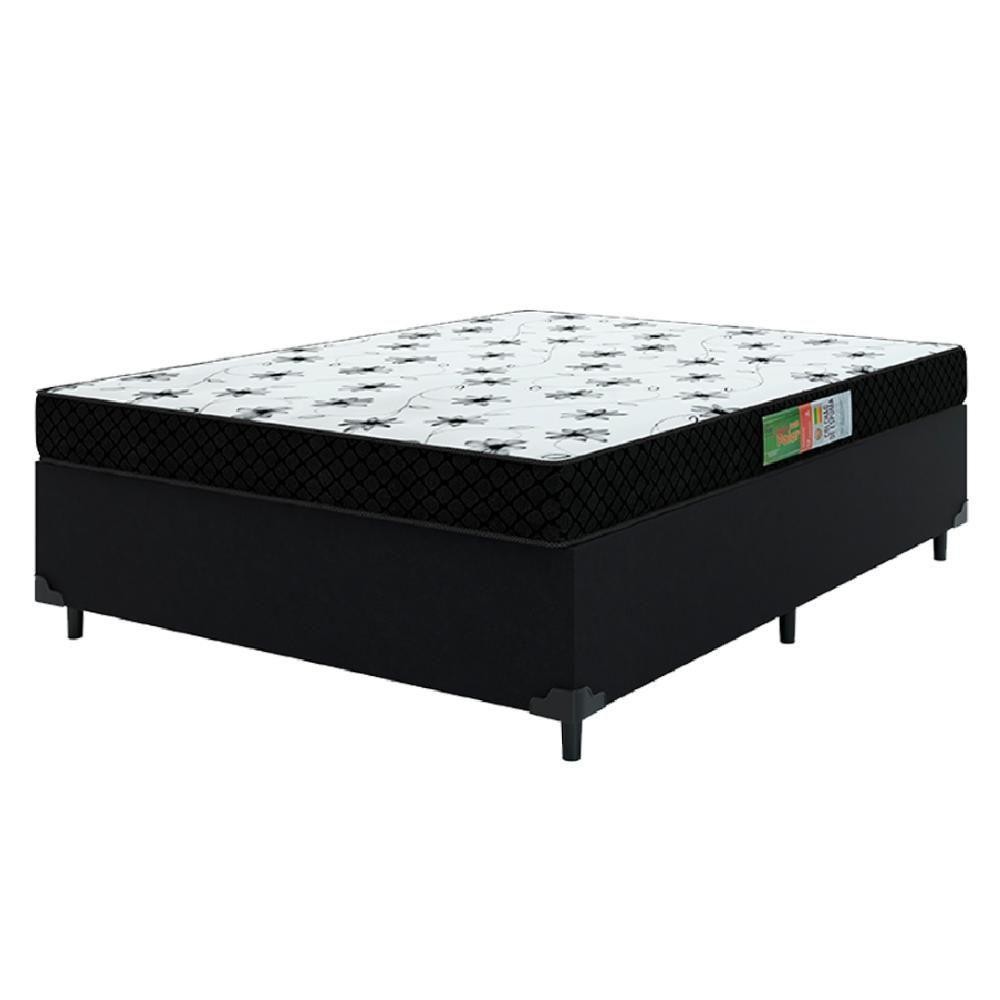 Cama Box Casal Colchão Espuma 138X188X50Cm Polar